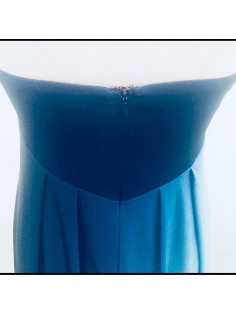 Xscape Blue Y2K Ombré Bubble Cocktail Dress Size 4 - Picture 9 of 12